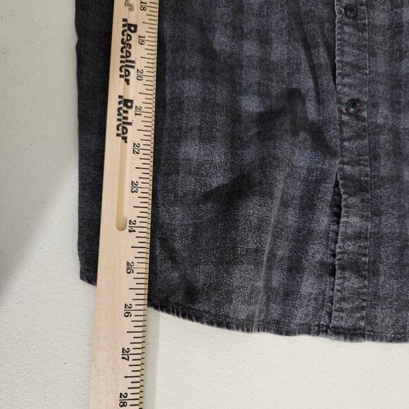 Hudson North Shirt Mens Medium Gray Long Sleeve Button Up Casual Pocket Cotton - Picture 7 of 13